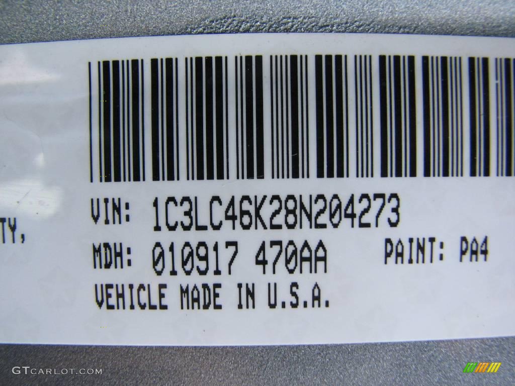 2008 Sebring LX Sedan - Silver Steel Metallic / Dark Slate Gray/Light Slate Gray photo #15
