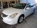 2010 Winter Frost White Nissan Altima Hybrid  photo #1