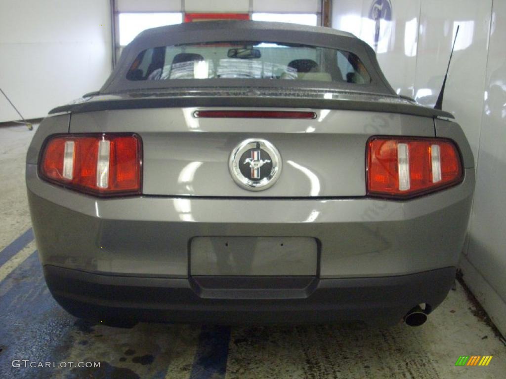 2010 Mustang V6 Premium Convertible - Sterling Grey Metallic / Stone photo #5