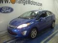 2011 Blue Flame Metallic Ford Fiesta SEL Sedan  photo #2