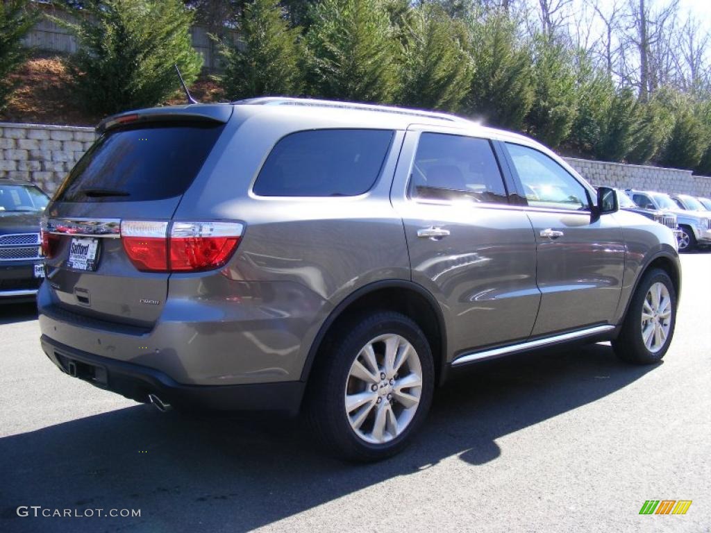 Mineral Gray Metallic 2011 Dodge Durango Crew Lux 4x4 Exterior Photo #46385970