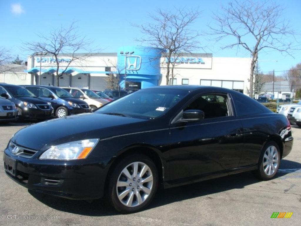 2006 Accord LX V6 Coupe - Nighthawk Black Pearl / Black photo #1