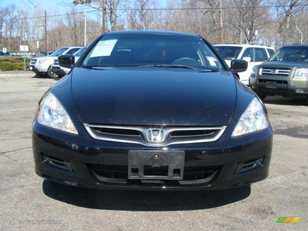 2006 Accord LX V6 Coupe - Nighthawk Black Pearl / Black photo #2
