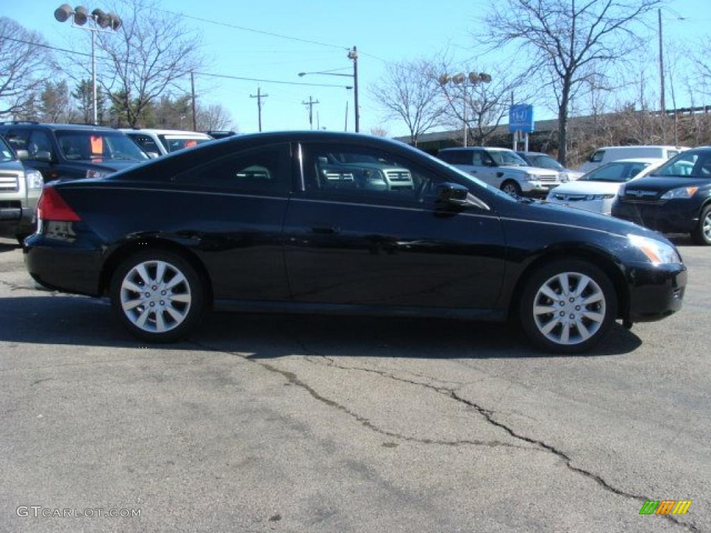2006 Accord LX V6 Coupe - Nighthawk Black Pearl / Black photo #4