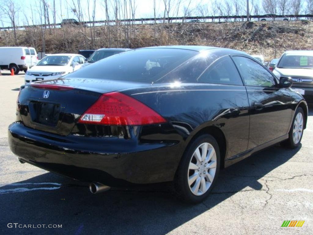 2006 Accord LX V6 Coupe - Nighthawk Black Pearl / Black photo #5