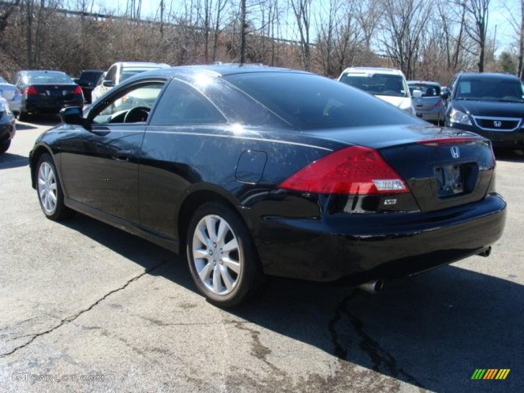 2006 Accord LX V6 Coupe - Nighthawk Black Pearl / Black photo #7