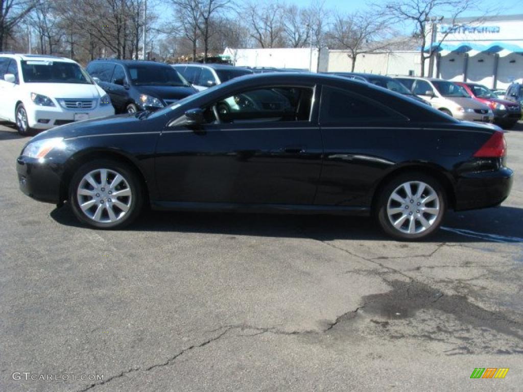 2006 Accord LX V6 Coupe - Nighthawk Black Pearl / Black photo #8