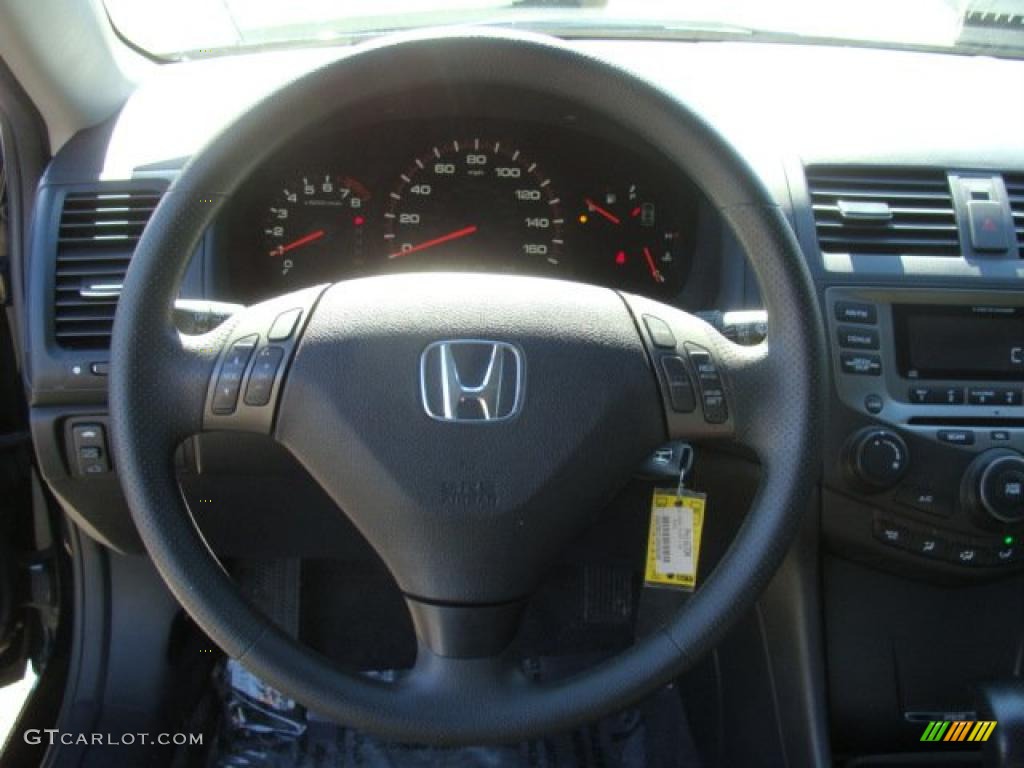 2006 Accord LX V6 Coupe - Nighthawk Black Pearl / Black photo #14