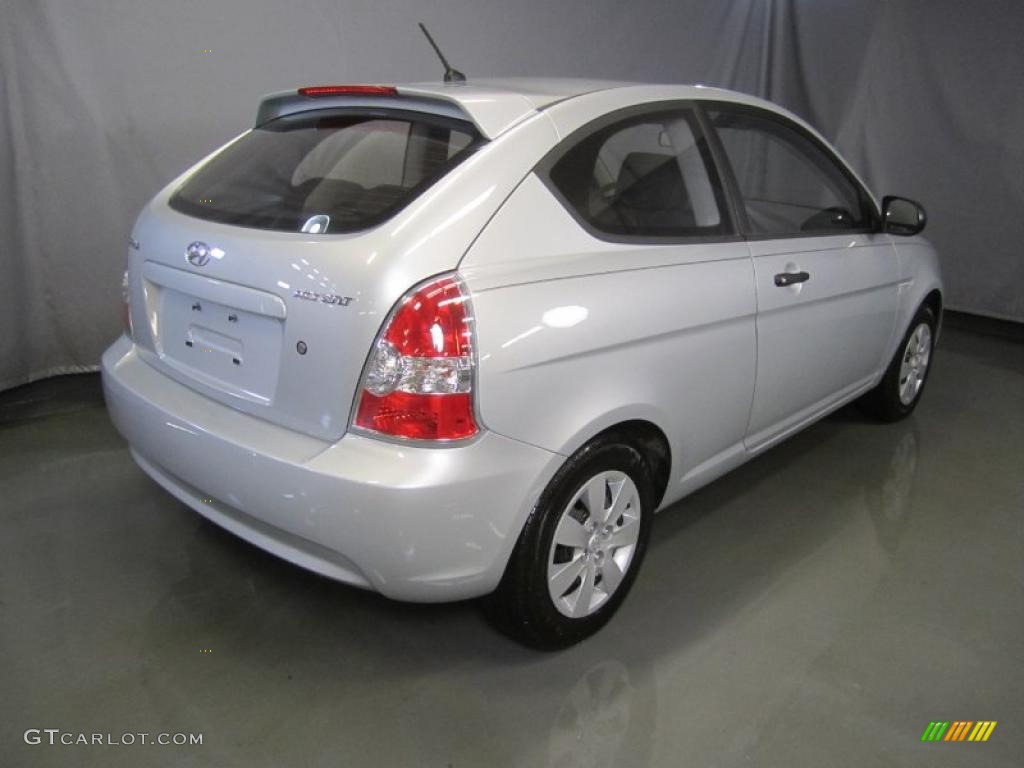 Platinum Silver 2011 Hyundai Accent GL 3 Door Exterior Photo #46387140