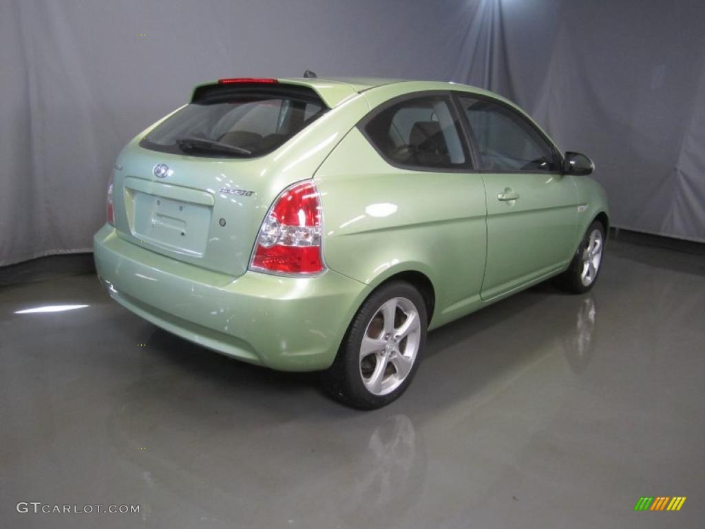 Apple Green 2007 Hyundai Accent SE Coupe Exterior Photo #46387312