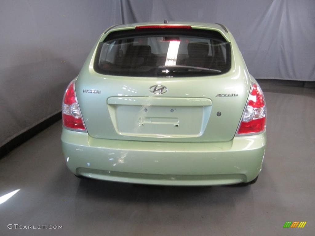 Apple Green 2007 Hyundai Accent SE Coupe Exterior Photo #46387315