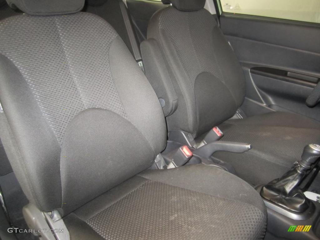 Black Interior 2007 Hyundai Accent SE Coupe Photo #46387375