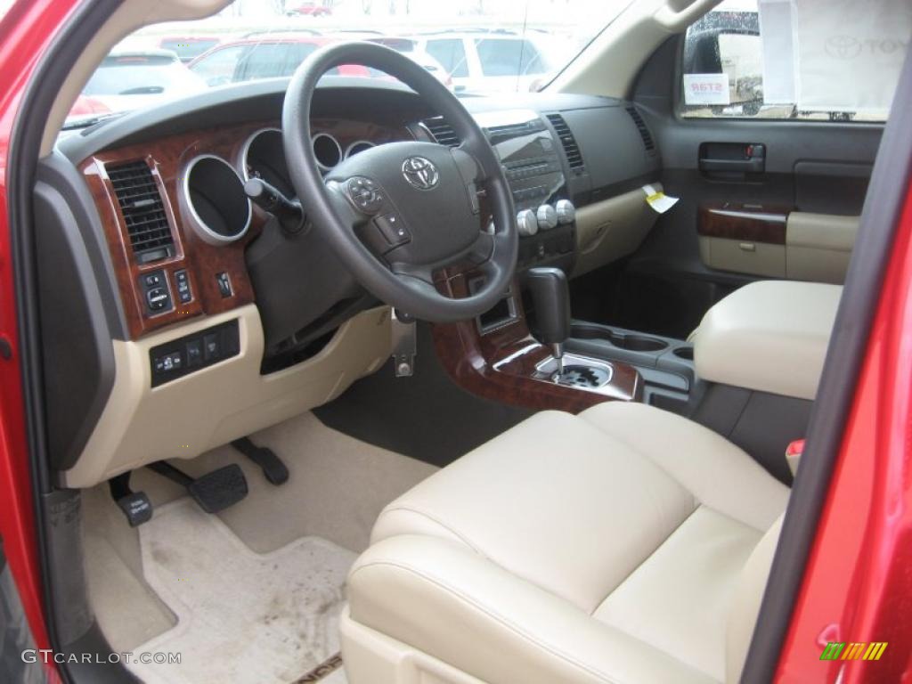 2011 Tundra TRD CrewMax 4x4 - Barcelona Red Metallic / Sand Beige photo #11