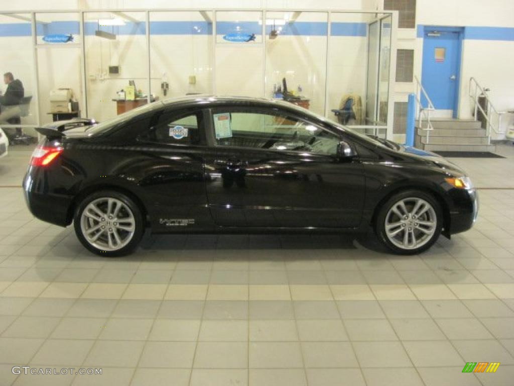 Nighthawk Black Pearl 2008 Honda Civic Si Coupe Exterior Photo #46388935