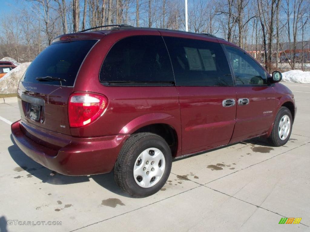 Dark Garnet Red Pearlcoat 2001 Dodge Caravan SE Exterior Photo #46389539