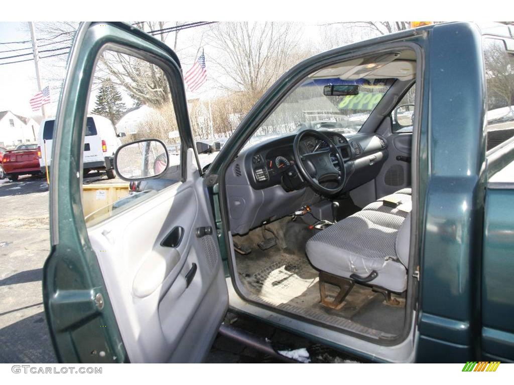 1999 Ram 1500 ST Regular Cab - Emerald Green Pearl / Mist Gray photo #10