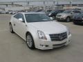 White Diamond Tricoat 2011 Cadillac CTS Coupe Exterior