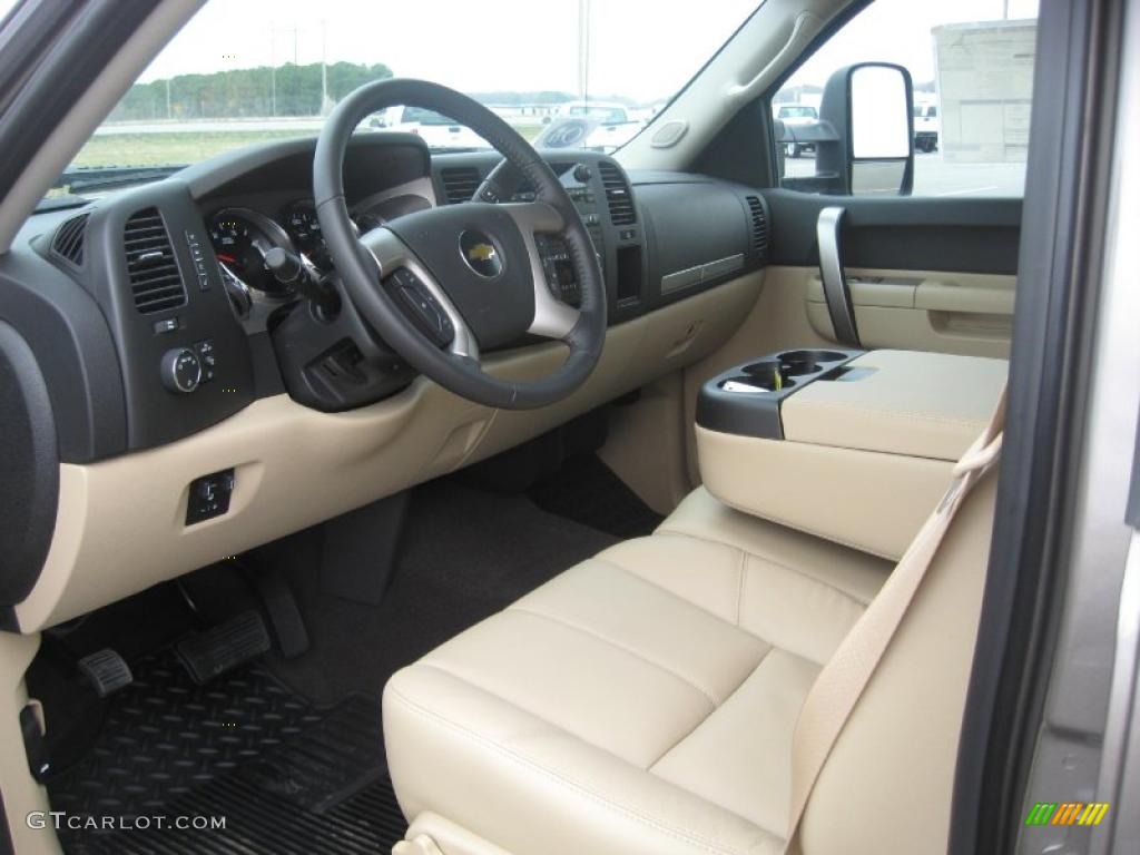 Light Cashmere/Ebony Interior 2011 Chevrolet Silverado 2500HD LT Crew Cab 4x4 Photo #46391927