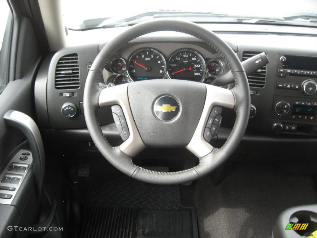 2011 Chevrolet Silverado 2500HD LT Crew Cab 4x4 Ebony Dashboard Photo #46392134