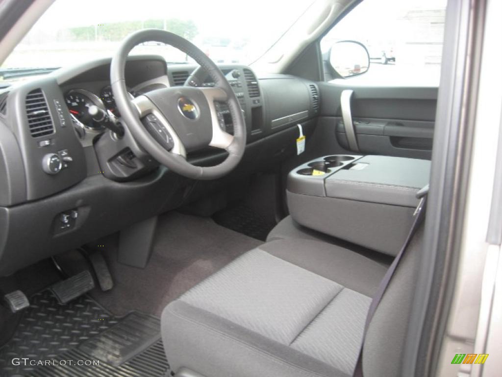 Ebony Interior 2011 Chevrolet Silverado 2500HD LT Crew Cab 4x4 Photo #46392146