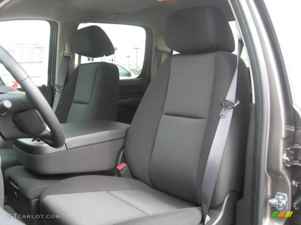 Ebony Interior 2011 Chevrolet Silverado 2500HD LT Crew Cab 4x4 Photo #46392152