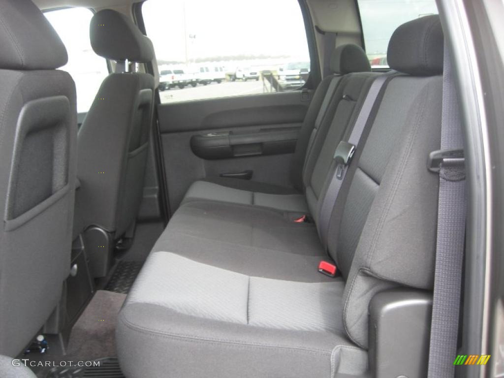 Ebony Interior 2011 Chevrolet Silverado 2500HD LT Crew Cab 4x4 Photo #46392155