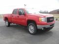 2011 Fire Red GMC Sierra 2500HD SLE Crew Cab 4x4  photo #3