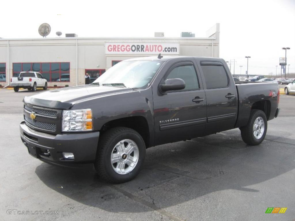 2011 Silverado 1500 LT Texas Edition Crew Cab 4x4 - Taupe Gray Metallic / Ebony photo #1