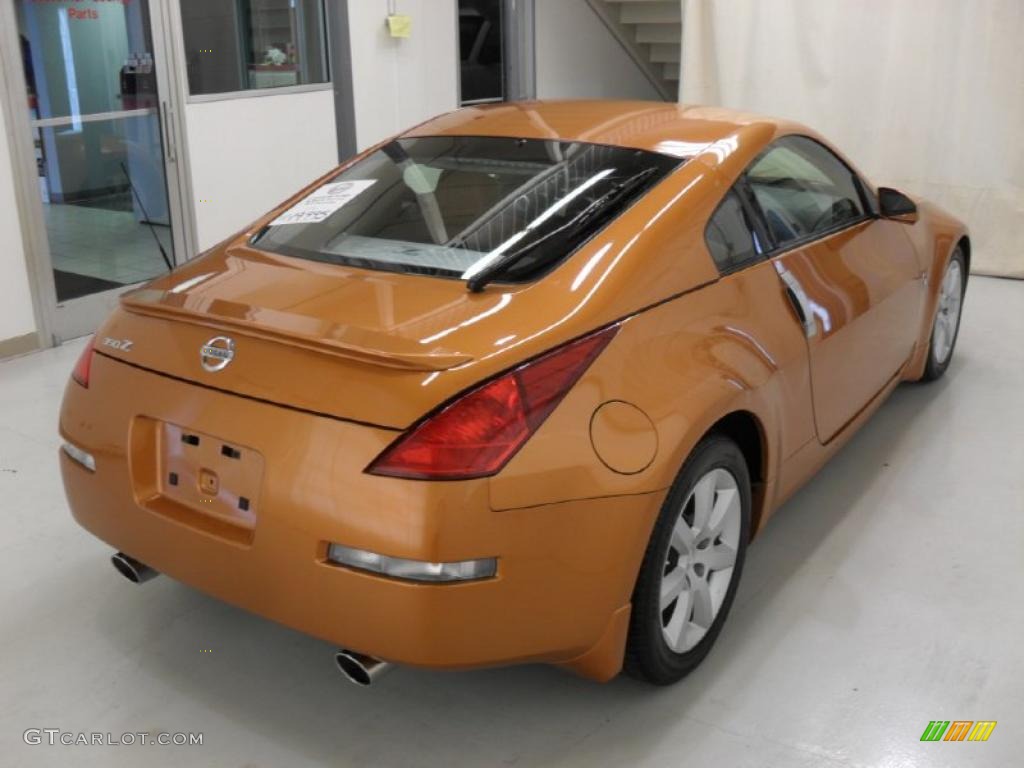 2005 350Z Touring Coupe - Le Mans Sunset Metallic / Burnt Orange photo #4