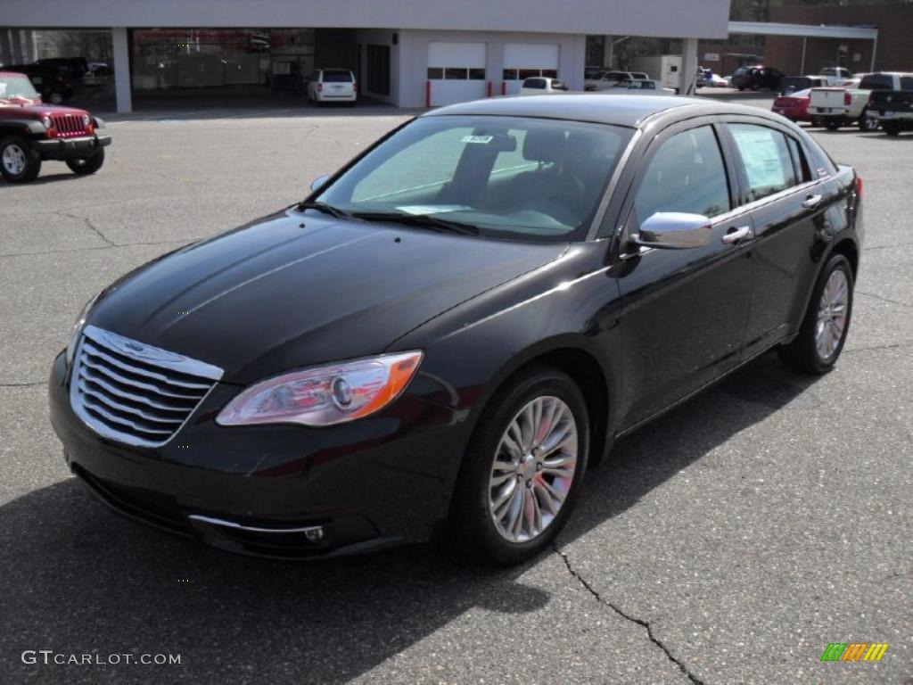Brilliant Black Crystal Pearl 2011 Chrysler 200 Limited Exterior Photo #46393181