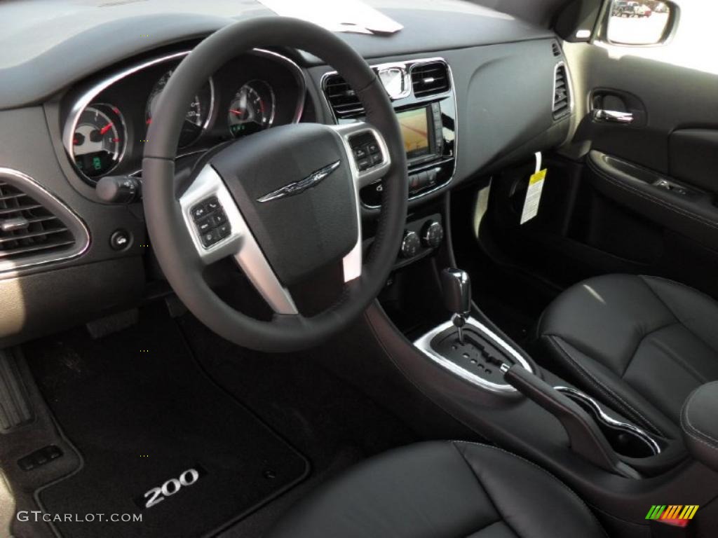 Black Interior 2011 Chrysler 200 Limited Photo #46393248