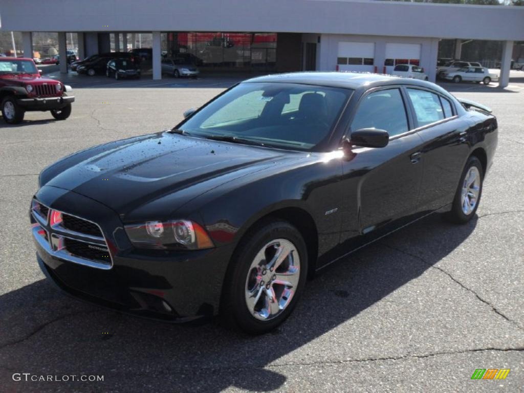 Brilliant Black Crystal Pearl 2011 Dodge Charger R/T Plus Exterior Photo #46393471
