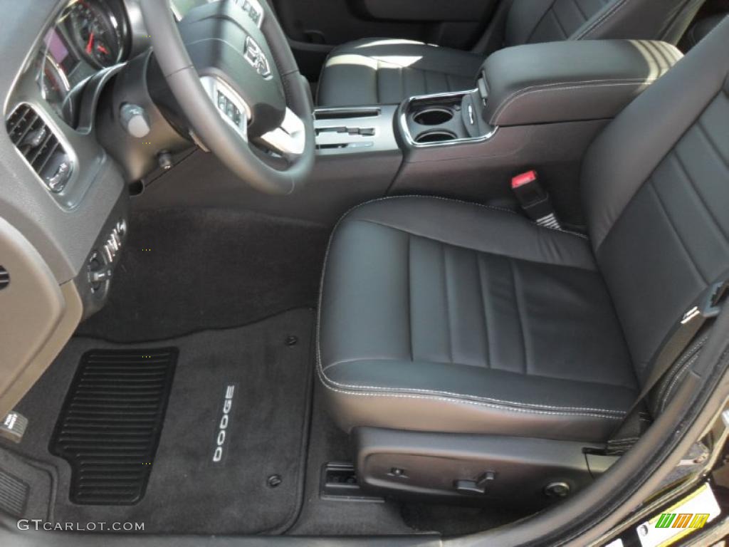 Black Interior 2011 Dodge Charger R/T Plus Photo #46393510