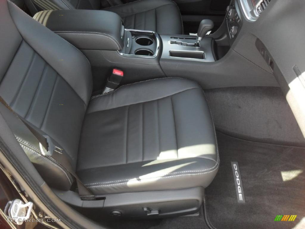 Black Interior 2011 Dodge Charger R/T Plus Photo #46393594