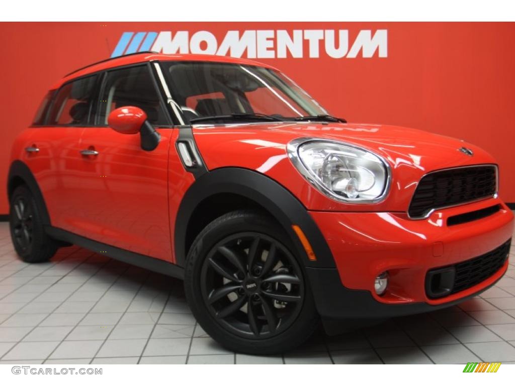 2011 Cooper S Countryman - Pure Red / Pure Red Leather/Cloth photo #1