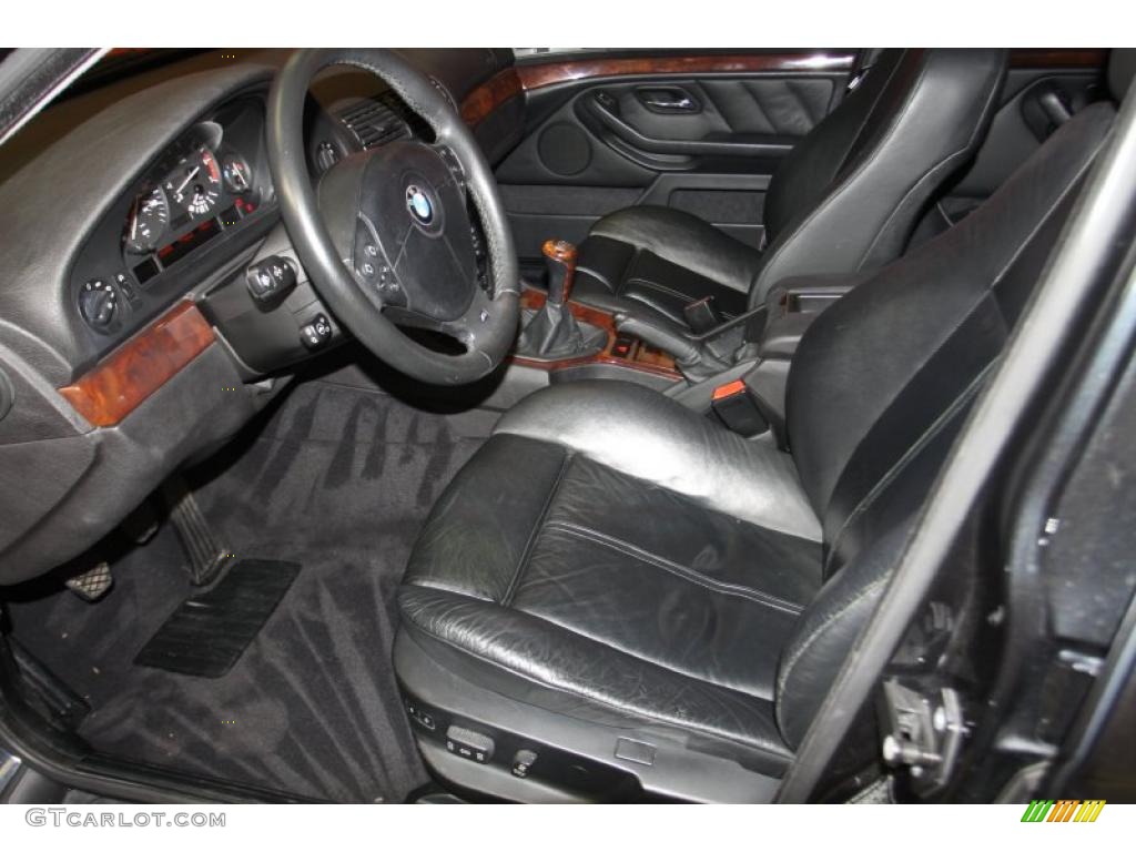 Black Interior 2000 BMW 5 Series 540i Sedan Photo #46394167