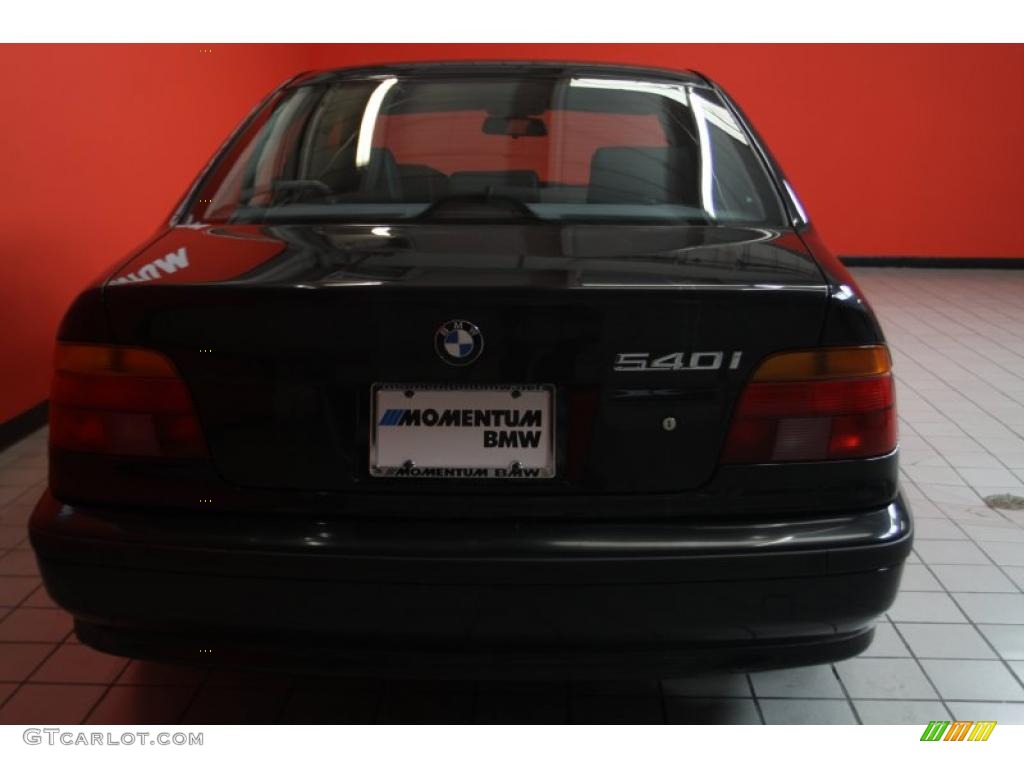 2000 5 Series 540i Sedan - Cosmos Black Metallic / Black photo #15
