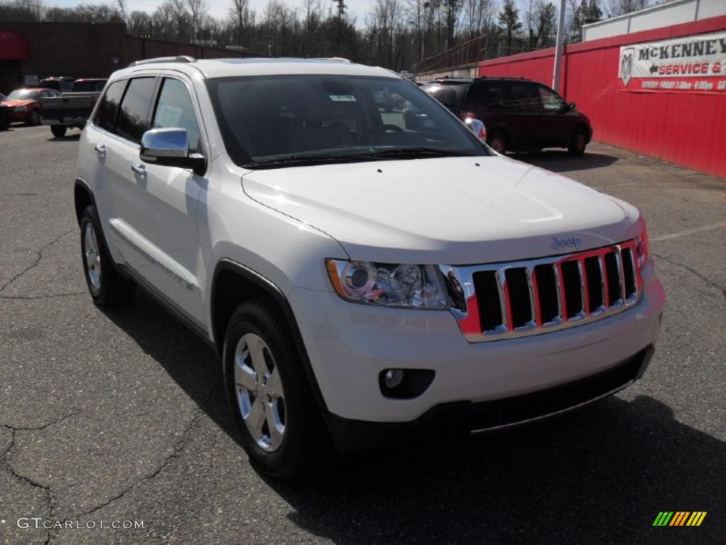 2011 Grand Cherokee Limited 4x4 - Stone White / Black/Light Frost Beige photo #5