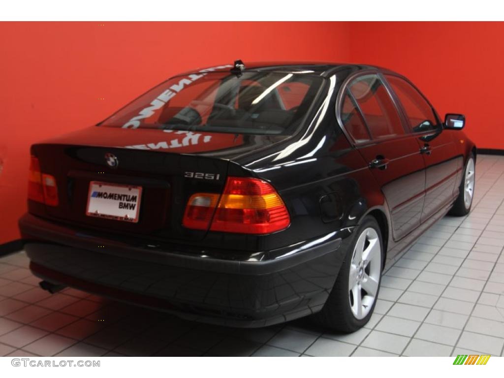 2005 3 Series 325i Sedan - Jet Black / Black photo #3