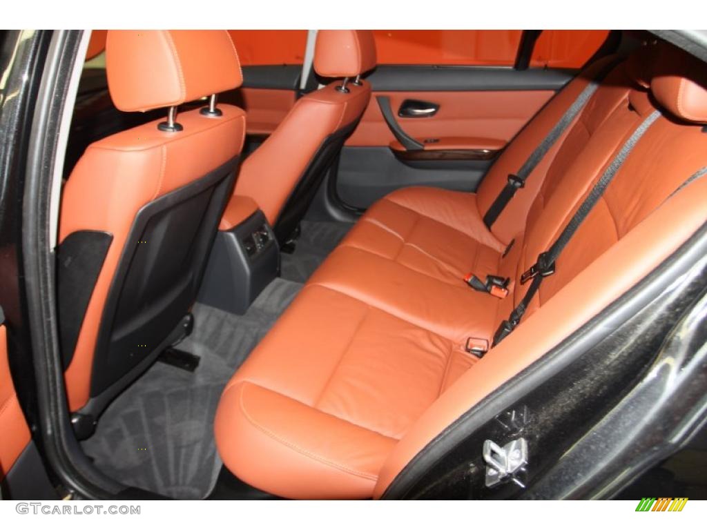 2010 3 Series 328i Sedan - Jet Black / Coral Red/Black Dakota Leather photo #7