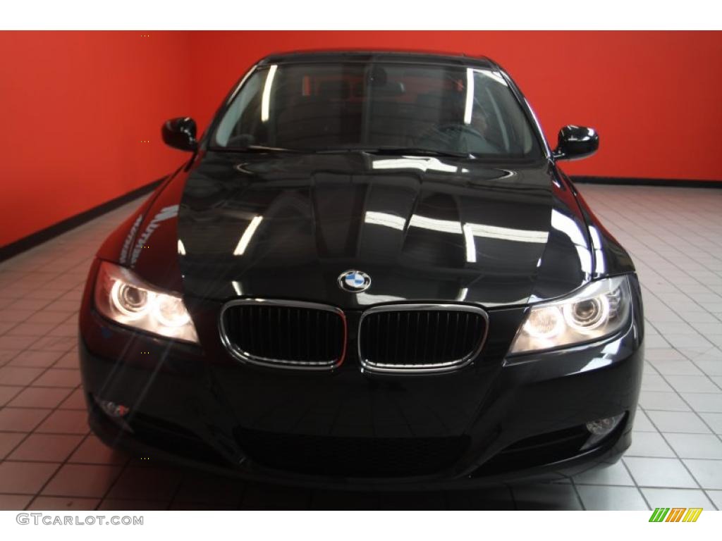 2010 3 Series 328i Sedan - Jet Black / Coral Red/Black Dakota Leather photo #21