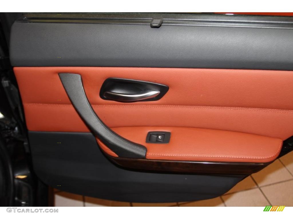 2010 3 Series 328i Sedan - Jet Black / Coral Red/Black Dakota Leather photo #30