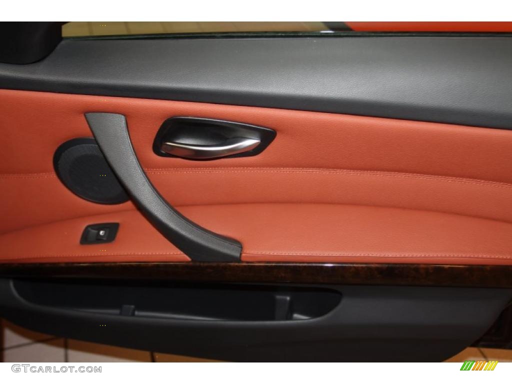 2010 3 Series 328i Sedan - Jet Black / Coral Red/Black Dakota Leather photo #33