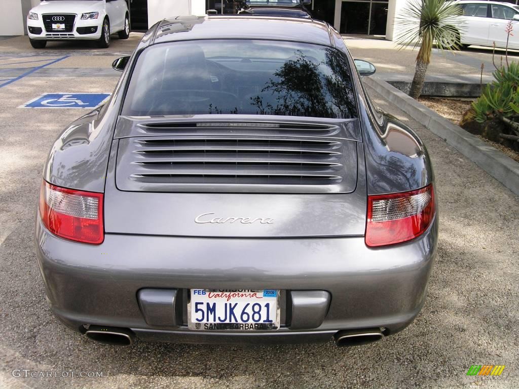 2005 911 Carrera Coupe - Seal Grey Metallic / Black photo #4