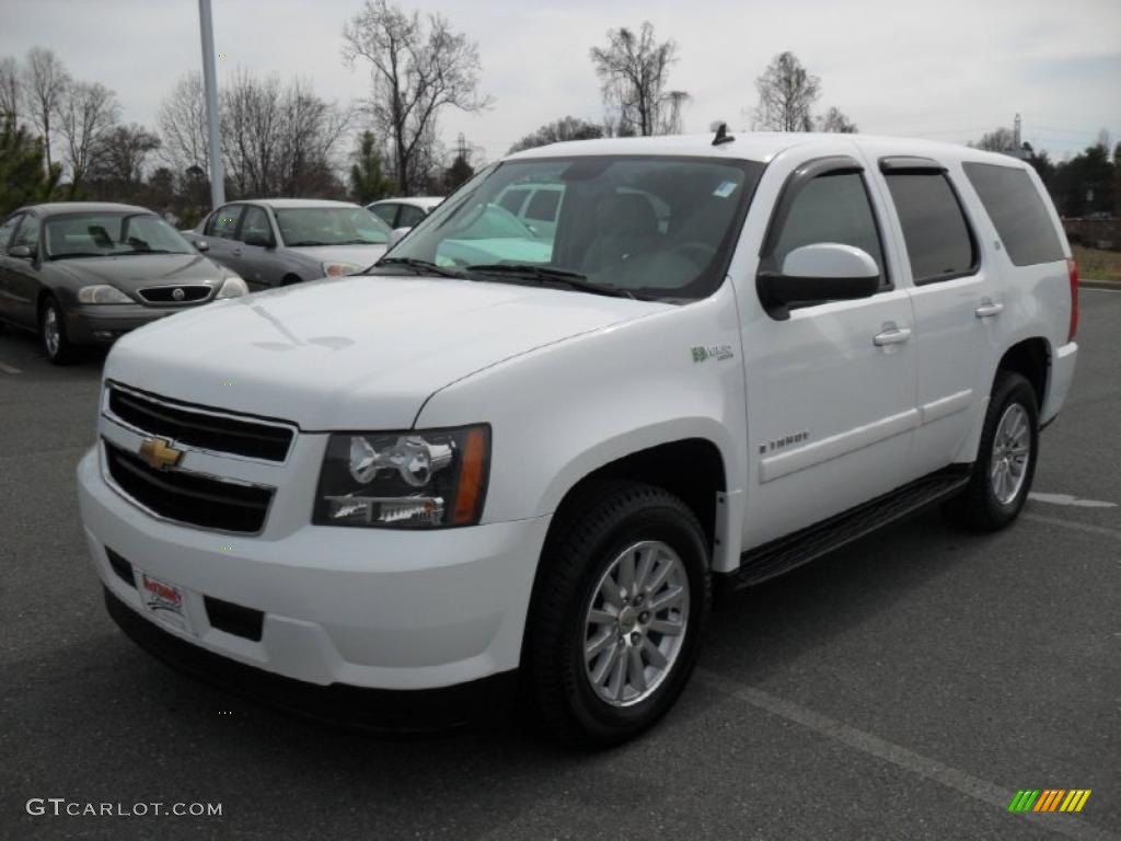Summit White 2008 Chevrolet Tahoe Hybrid Exterior Photo #46395892