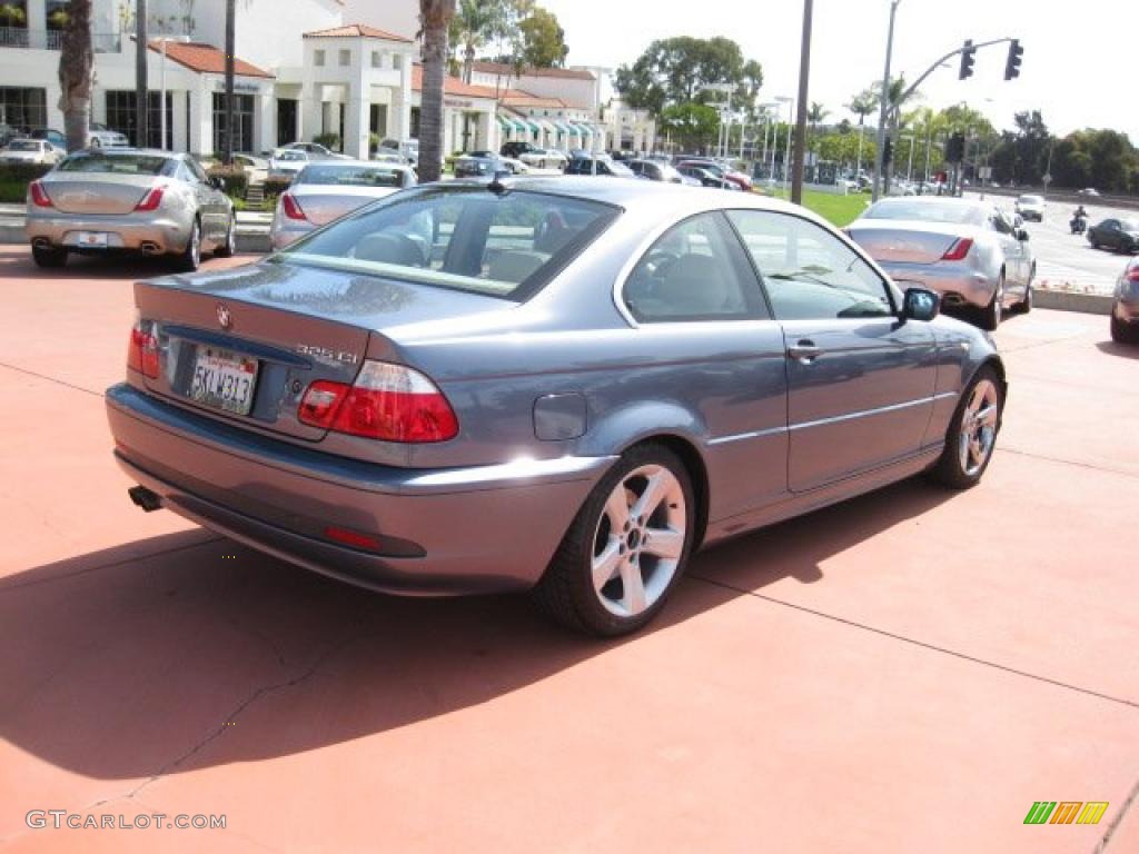 2004 3 Series 325i Coupe - Steel Blue Metallic / Sand Montana Leather photo #5