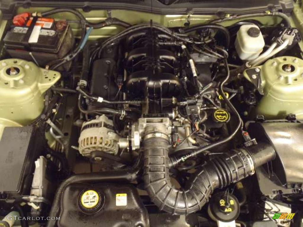 2006 Mustang V6 Premium Convertible - Legend Lime Metallic / Dark Charcoal photo #22