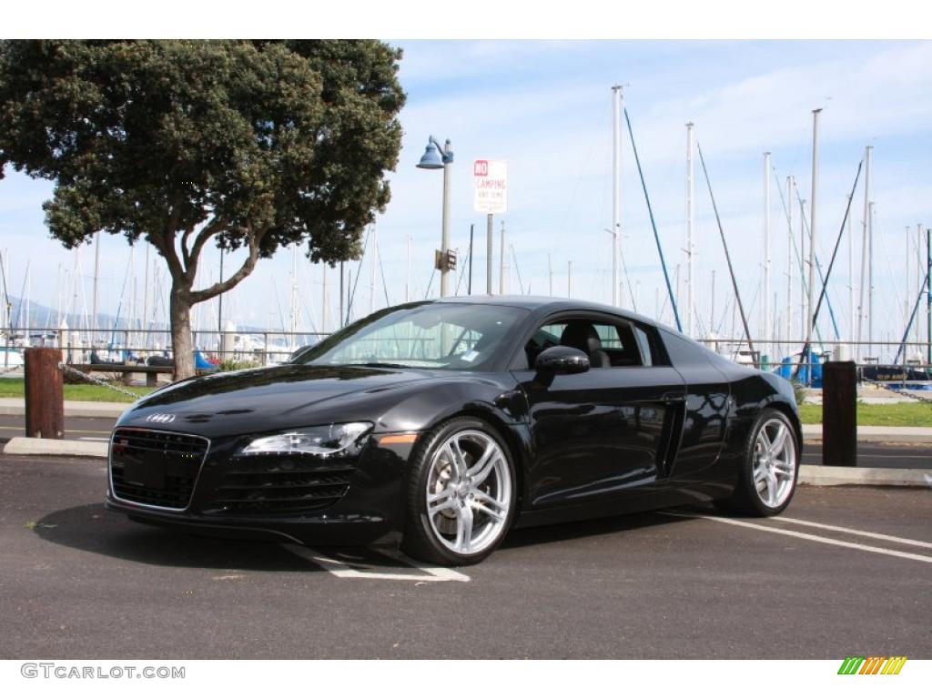 Phantom Black Pearl Effect 2008 Audi R8 4.2 FSI quattro Exterior Photo #46398486
