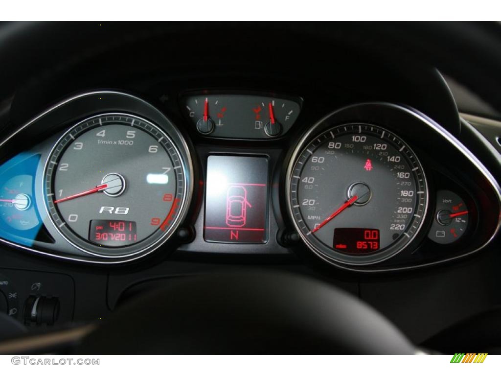 2008 Audi R8 4.2 FSI quattro Gauges Photo #46398789