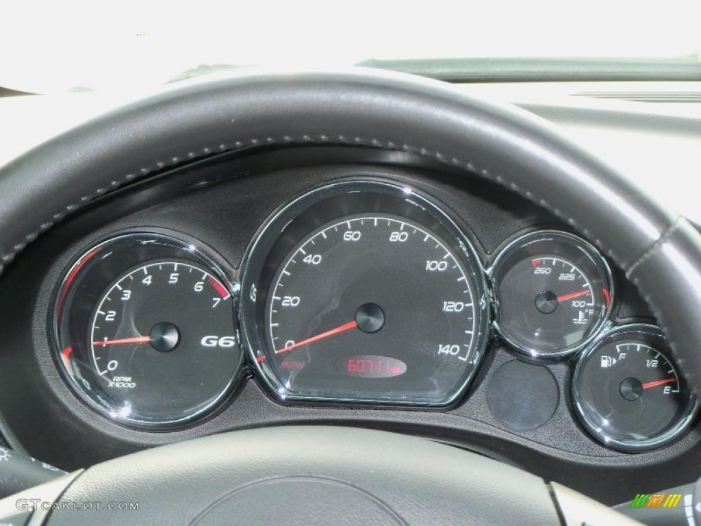 2008 Pontiac G6 GT Convertible Gauges Photo #46399200